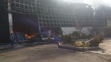 تصویر از ۶ باب سوله شهرک صنعتی شمس آباد در جنوب تهران طعمه آتش شد