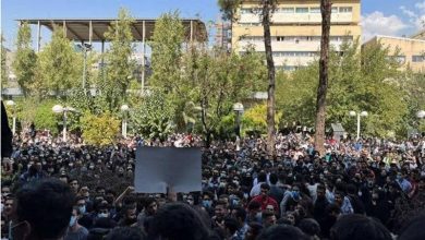 تصویر از تجمع دانشجویان چند دانشگاه در پی درگذشت مهسا امینی